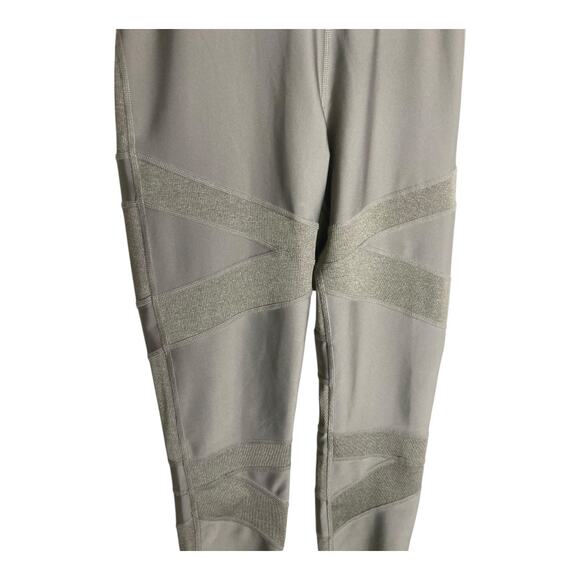Alo Pants - Alo Dark Green/Gray Leggings L